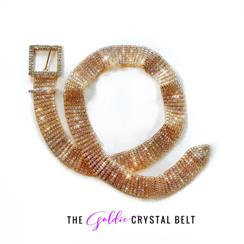 The Goldie Crystal Belt