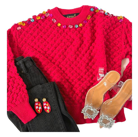 Britni Jeweled Sweater