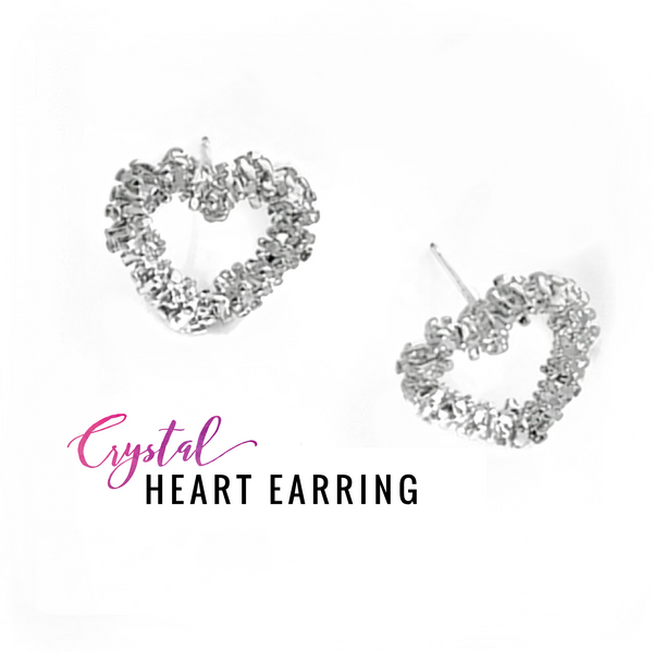 Crystal Heart Earring