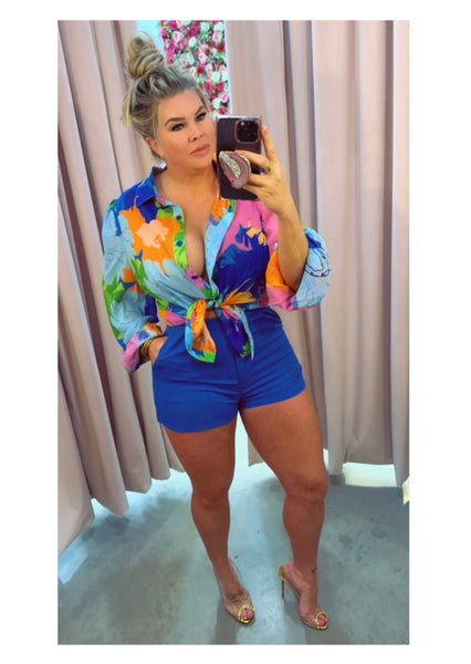 Brandi Tropical Blouse