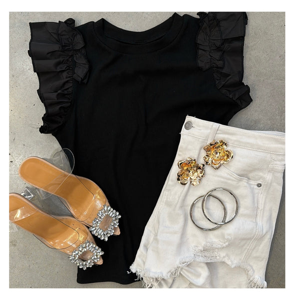 Evi Ruffle Top