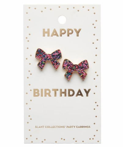 Bow Birthday Earrings