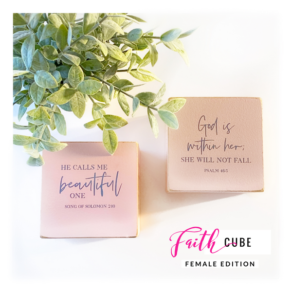 Faith Cube - Pink