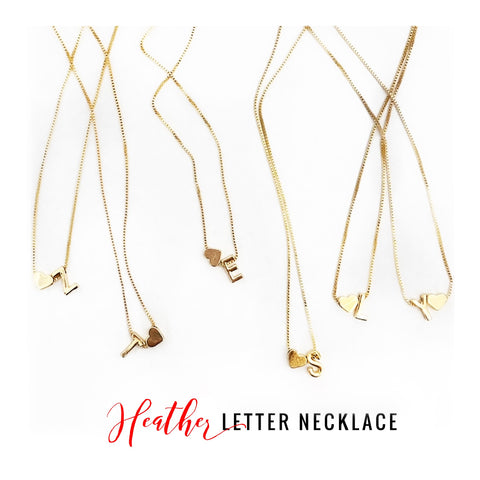 Heather Letter Necklace