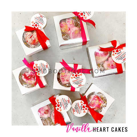 Vanilla Heart Cakes
