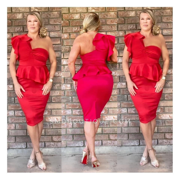 Stacia Dress - Red