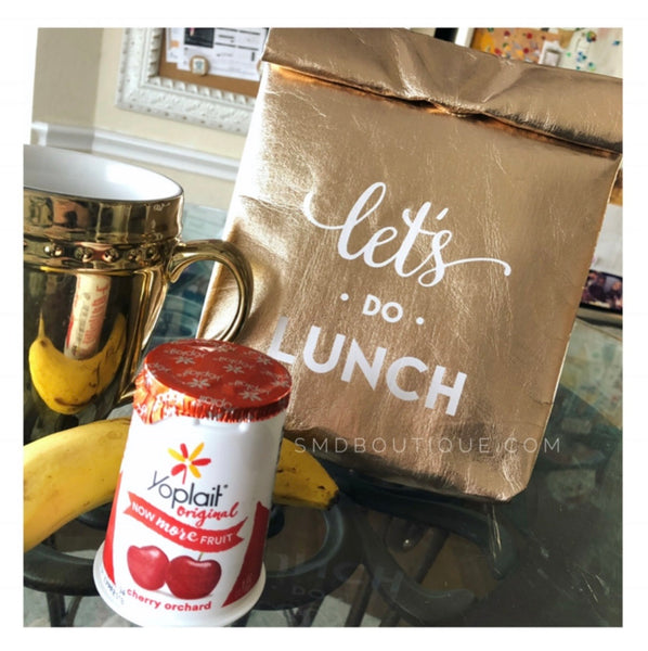 Metallic Lunch Tote