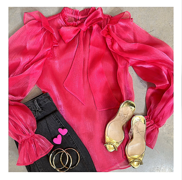 Georgi Sheer Blouse